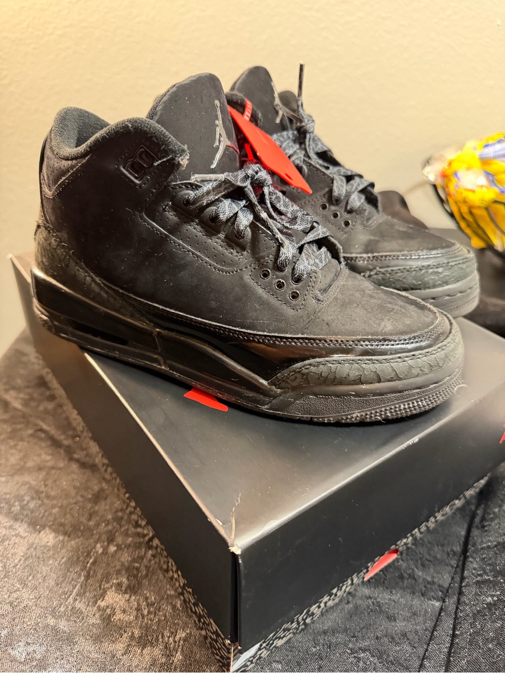 Jordan Kids' Black Suede High-Top Sneakers